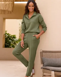 Women Tommy Bahama Loungewear|Pants & Crops<Palm Voyage Pintuck Pants