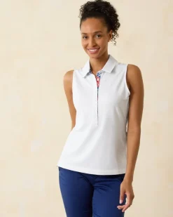 Women Tommy Bahama Tops & Shirts<Paradise Piqué Sleeveless Polo