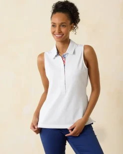 Women Tommy Bahama Tops & Shirts<Paradise Piqué Sleeveless Polo