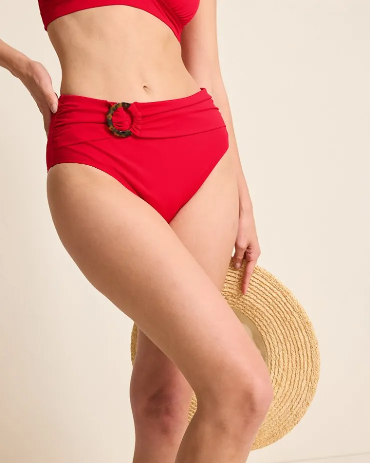 Women Tommy Bahama Bikini Bottoms<Pearl High-Waist Bikini Bottoms