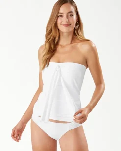 Women Tommy Bahama Tankinis|Bikini Tops<Pearl Sarong Wrap Bandini Top