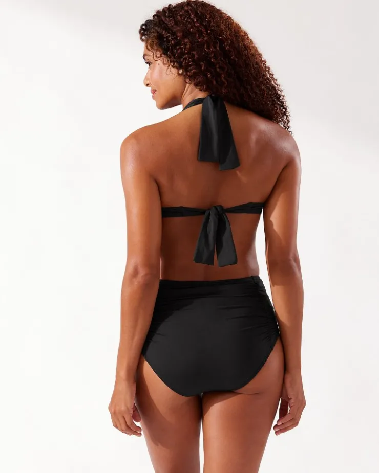 Women Tommy Bahama Bikini Bottoms<Pearl Shirred High-Waist Bikini Bottoms