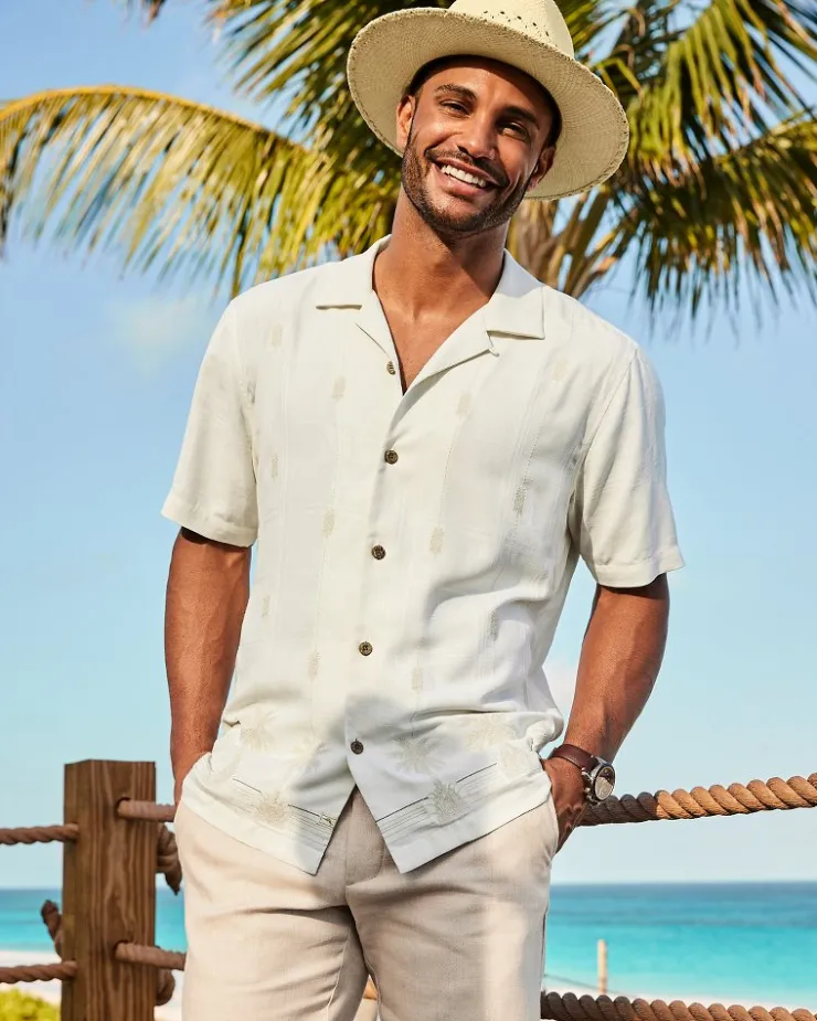 Tommy Bahama Shirts<Pina Palms Embroidered Silk Camp Shirt