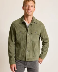 Tommy Bahama Jackets & Outerwear<Pine Lake Suede Trucker Jacket