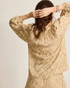 Women Tommy Bahama Tops & Shirts<Playa Python Peasant Top