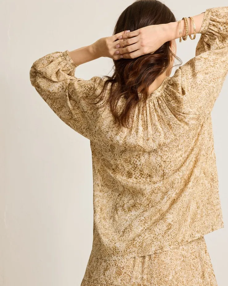 Women Tommy Bahama Tops & Shirts<Playa Python Peasant Top