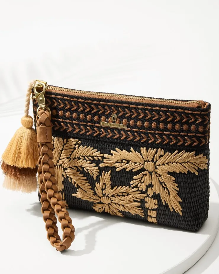 Women Tommy Bahama Handbags & Clutches<Raffia Palms Maci Wristlet