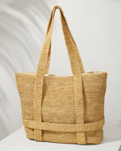 Women Tommy Bahama Luggage & Travel|Beach Bags<Raffia Traveler Tote