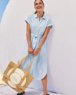 Women Tommy Bahama Luggage & Travel|Beach Bags<Raffia Traveler Tote