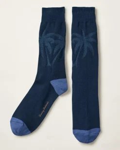 Tommy Bahama Socks<Reflection Texture Palm Socks