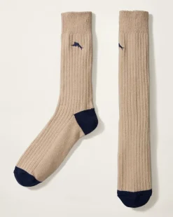 Tommy Bahama Socks<Ribbed Crew Socks