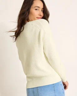 Women Tommy Bahama Sweaters|Tops & Shirts<Salt Wash V-Neck Sweater