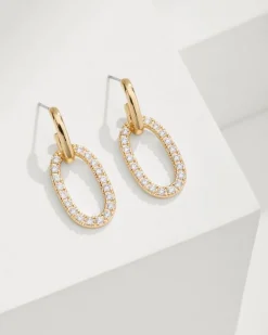 Women Tommy Bahama Jewelry<Sanibel Island Crystal Link Drop Earrings