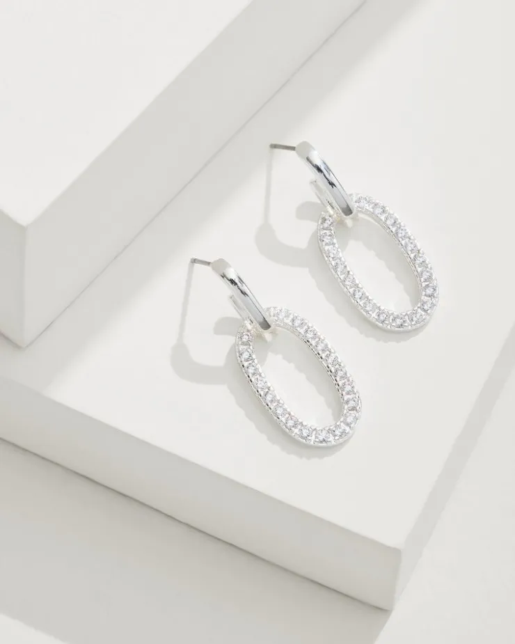Women Tommy Bahama Jewelry<Sanibel Island Crystal Link Drop Earrings