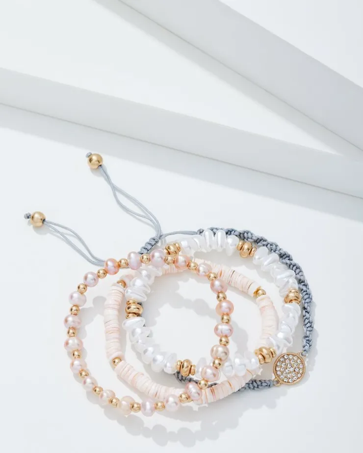 Women Tommy Bahama Jewelry<Sanibel Island Heishi and Pearl Bracelet Set