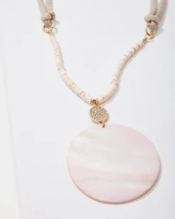 Women Tommy Bahama Jewelry<Sanibel Island Large Mother-of-Pearl Pendant Necklace