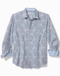 Tommy Bahama Shirts<Sarasota Stretch Blue Flora IslandZone® Shirt