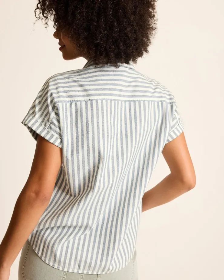 Women Tommy Bahama Tops & Shirts<Seaway Stripe Coastal Twill Shirt