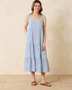 Women Tommy Bahama Beach Coverups|Dresses<Shoreline Stripe Coverup Dress