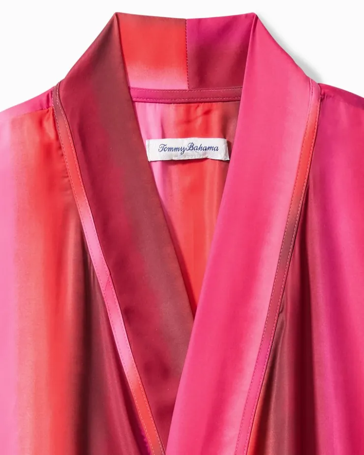 Women Tommy Bahama Sleepwear<Short Satin Robe
