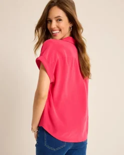Women Tommy Bahama Tops & Shirts<Silk Dolman Camp Shirt