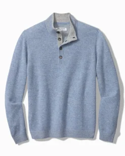 Tommy Bahama Sweaters<Soft Sands Cashmere Button-Mock Sweater