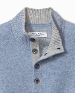 Tommy Bahama Sweaters<Soft Sands Cashmere Button-Mock Sweater