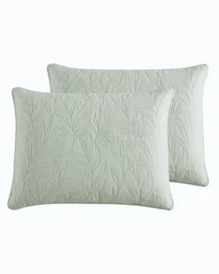 Tommy Bahama Pillows & Shams<Solid Costa Sera 2-Piece King Quilted Sham Set
