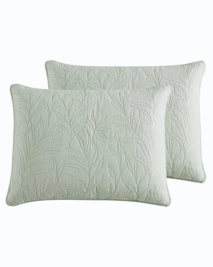 Tommy Bahama Pillows & Shams<Solid Costa Sera 2-Piece Standard Quilted Sham Set