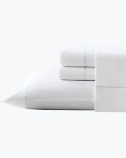 Tommy Bahama Sheet Sets & Bedskirts<Solid 4-Piece Queen Sheet Set - Blue
