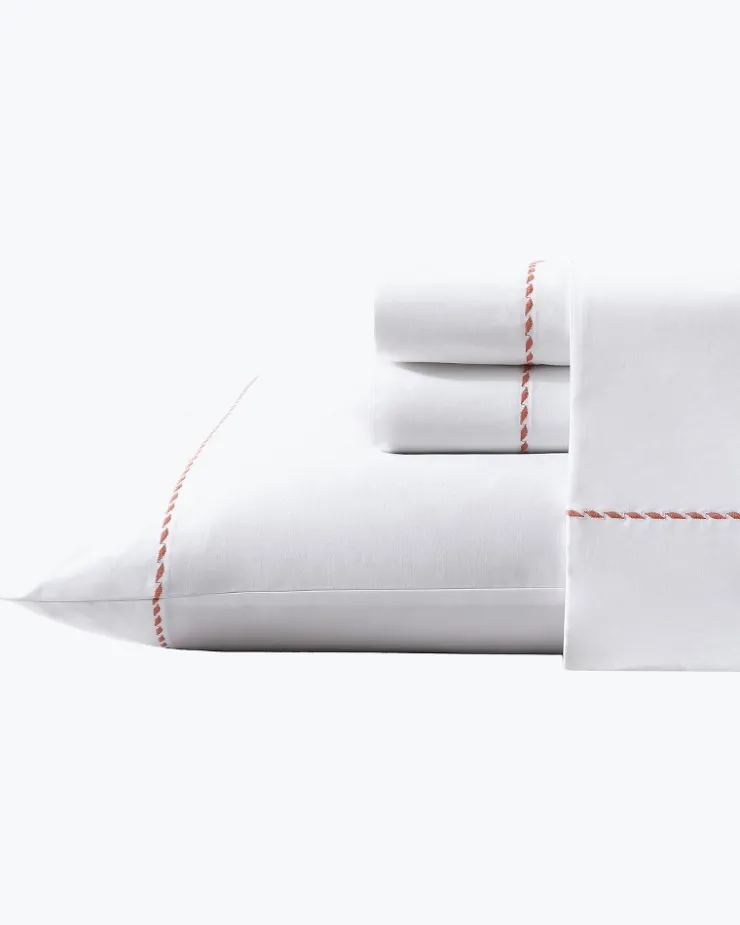 Tommy Bahama Sheet Sets & Bedskirts<Solid 4-Piece Queen Sheet Set - Orange