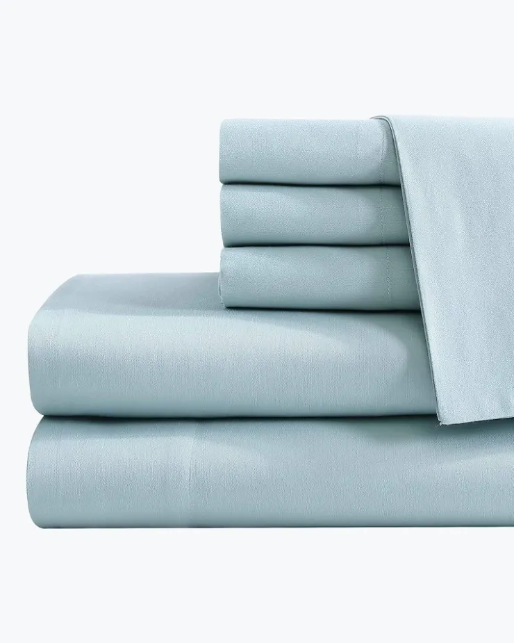 Tommy Bahama Sheet Sets & Bedskirts<Solid Sateen 6-Piece Queen Sheet Set