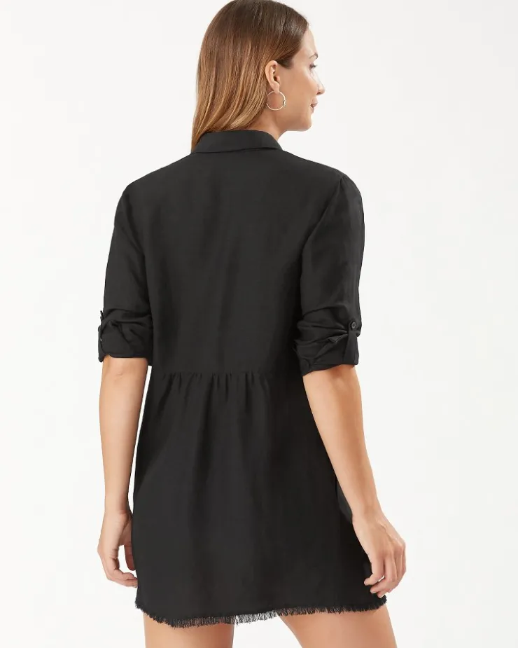Women Tommy Bahama Beach Coverups<St. Lucia Linen-Blend Beach Shirt