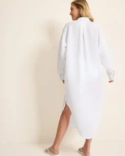 Women Tommy Bahama Beach Coverups|Dresses<St. Lucia Linen-Blend Coverup Shirt Dress