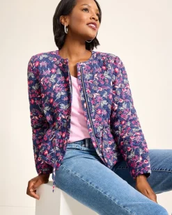 Women Tommy Bahama Jackets<Sweeping Floral Quilted Jacket