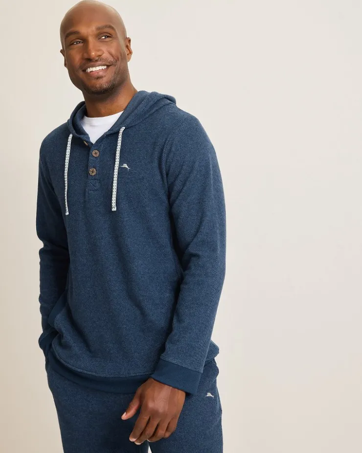 Tommy Bahama Loungewear & Pajamas<Textured Twill Stripe Hoodie