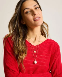 Women Tommy Bahama Jewelry<Tidal Treasure Floral Charm Layered Necklace