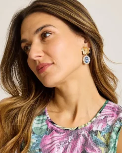 Women Tommy Bahama Jewelry<Tidal Treasure Floral Statement Drop Earrings