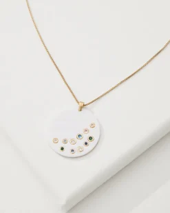 Women Tommy Bahama Jewelry<Tidal Treasure Mother of Pearl Disc Pendant Necklace