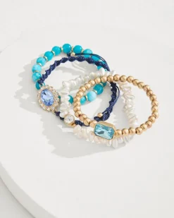 Women Tommy Bahama Jewelry<Tidal Treasure Pearl and Semi-Precious Stone Bracelet Set