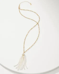 Women Tommy Bahama Jewelry<Tidal Treasure Pearl Tassel Necklace