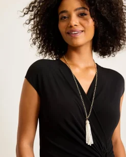 Women Tommy Bahama Jewelry<Tidal Treasure Pearl Tassel Necklace