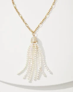 Women Tommy Bahama Jewelry<Tidal Treasure Pearl Tassel Necklace