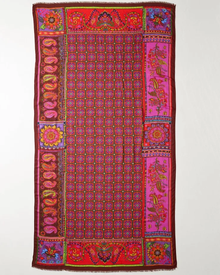 Women Tommy Bahama Scarves & Wraps<Tile Patch Wrap Scarf