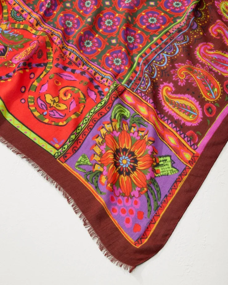 Women Tommy Bahama Scarves & Wraps<Tile Patch Wrap Scarf