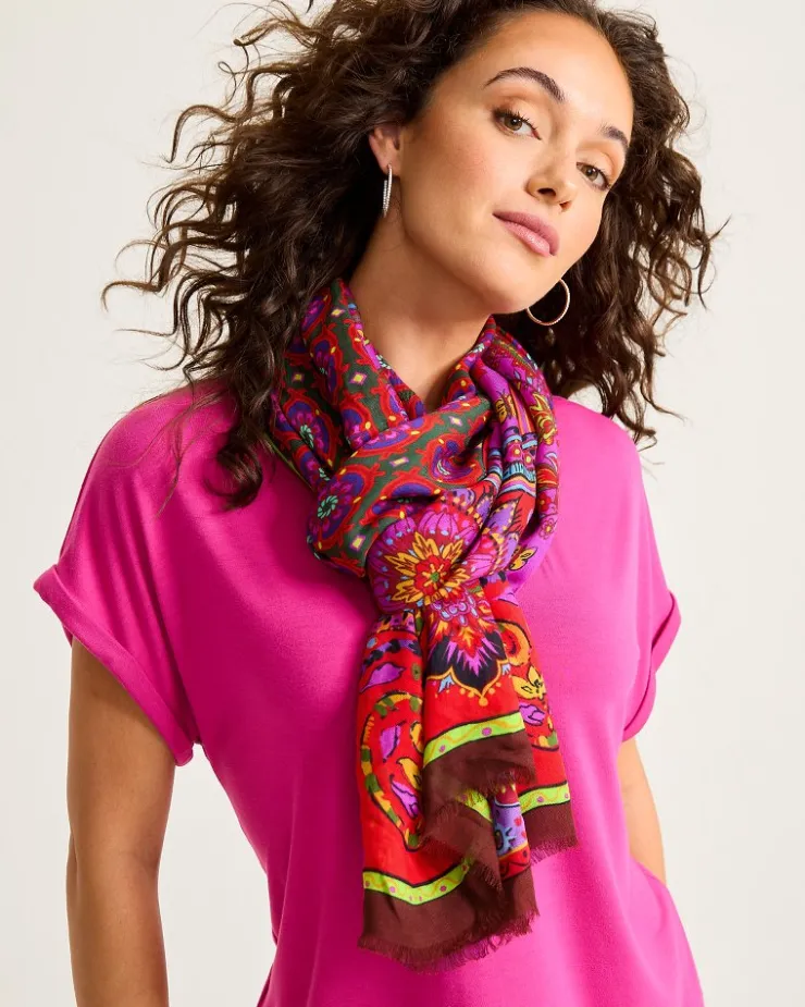 Women Tommy Bahama Scarves & Wraps<Tile Patch Wrap Scarf