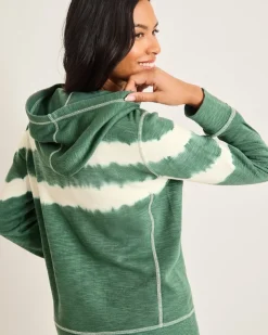 Women Tommy Bahama Loungewear|Sweaters<Tobago Bay Tie-Dye Stripe Hoodie