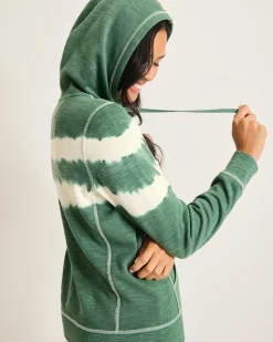 Women Tommy Bahama Loungewear|Sweaters<Tobago Bay Tie-Dye Stripe Hoodie