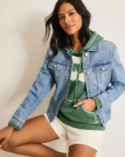 Women Tommy Bahama Loungewear|Sweaters<Tobago Bay Tie-Dye Stripe Hoodie
