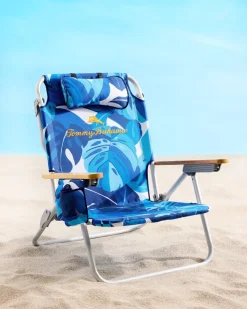 Tommy Bahama Outdoor Chairs|Beach Chairs<Blue Monstera Deluxe Backpack Beach Chair